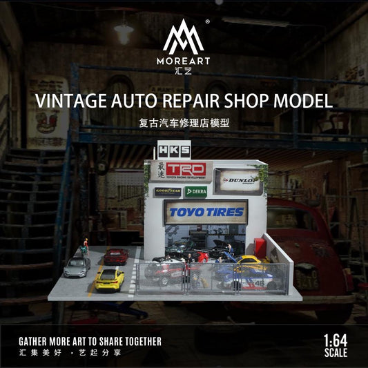 Moreart Vintage Auto Repair Shop Diorama