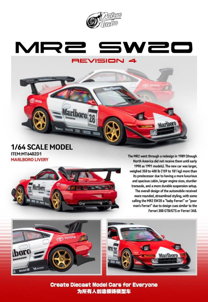 Micro Turbo Toyota MR2 SW20 Marlboro