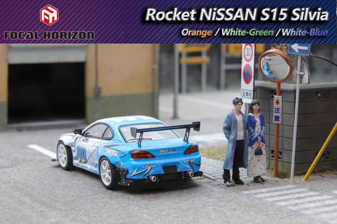 Focal Horizon Nissan Silvia S15 Rocket Bunny White Drift Livery