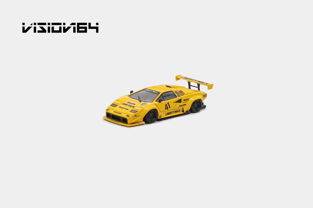 Vision64 Lamborghini Countach LB Works Yellow – Bran’s Diecast