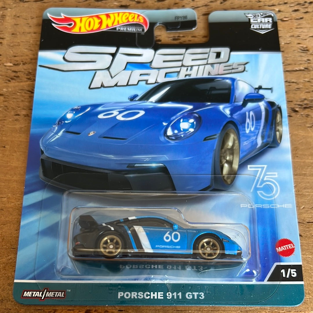 Hot Wheels Premium Speed Machines Porsche 911 GT3