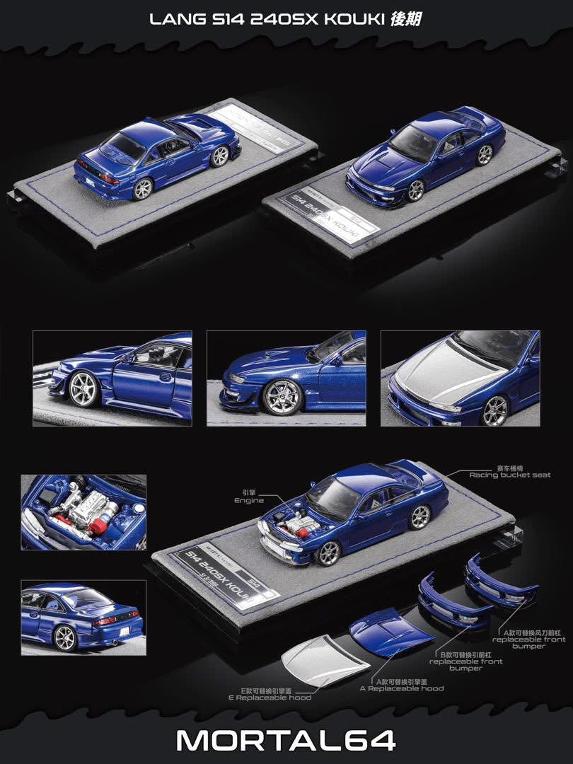 Mortal Models Nissan Silvia S14 240sx Kouki Blue