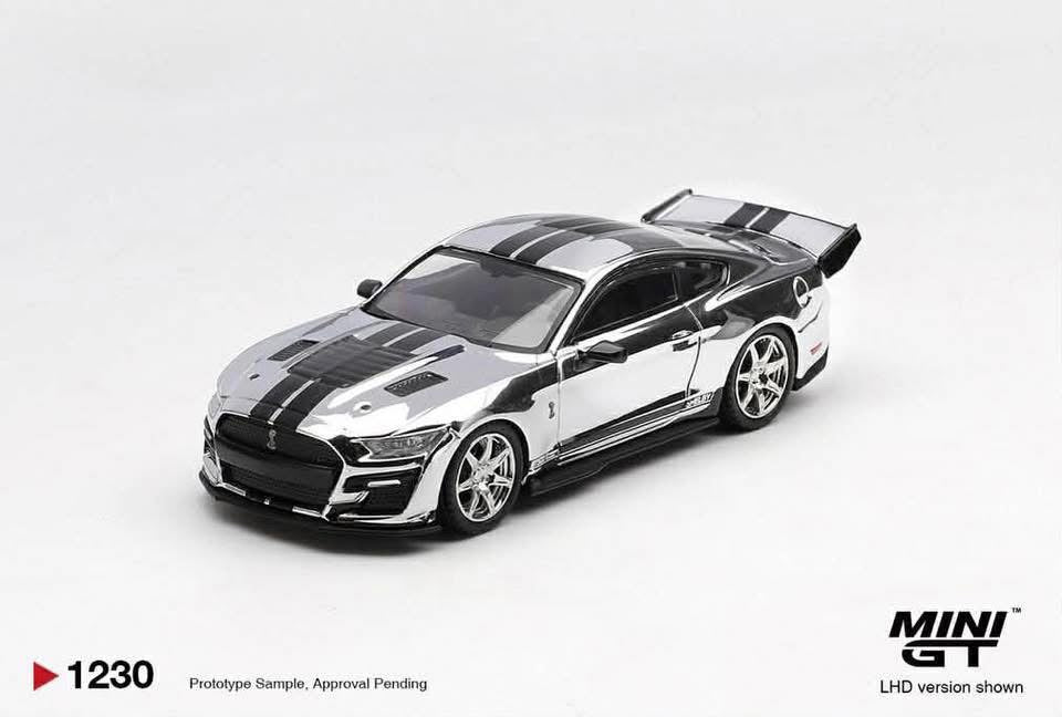 Mini GT Shelby GT500 Dragon Snake Concept Chrome Silver #1230