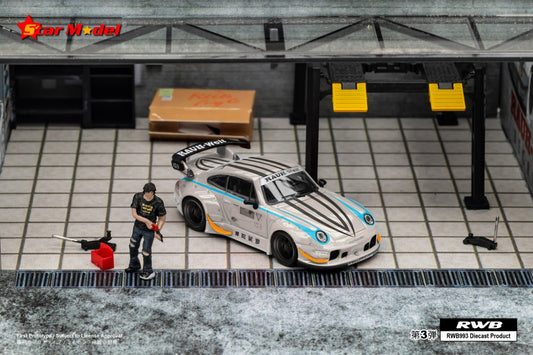 Star Model Porsche 993 RWB Grey