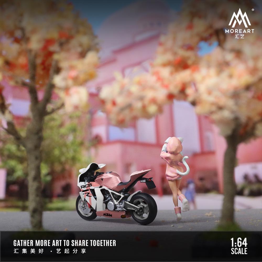 MoreArt KTM1190 Motorbike & Pink Girl Figure