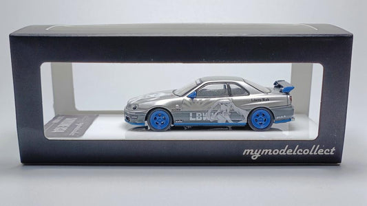 Model Collect Nissan Skyline R34 GTT Silver