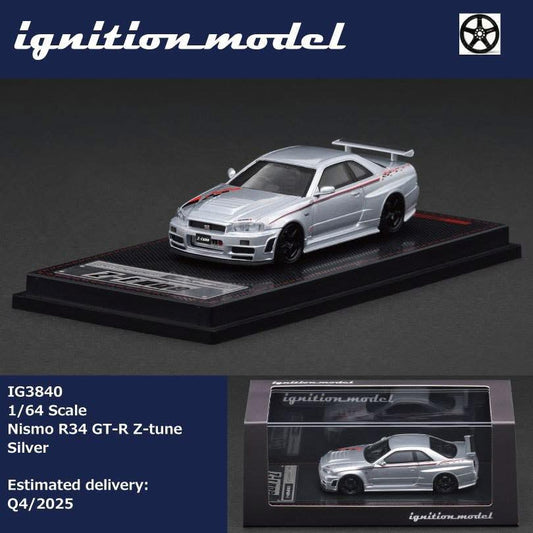 Ignition Model Nissan Skyline R34 GTR Nismo Z-Tune Silver