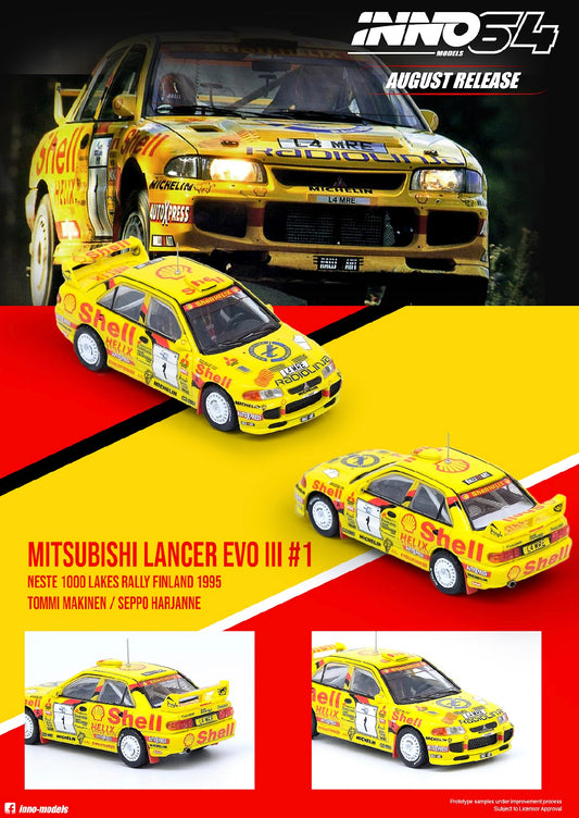 Inno64 Mitsubishi Lancer Evo 3 Shell Rally