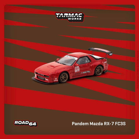 Tarmac Works Pandem Mazda RX7 FC3-S Red
