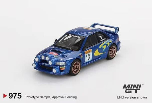 Mini GT Subaru Impreza WRC98 #3 1998 Rally Monte Carlo #975