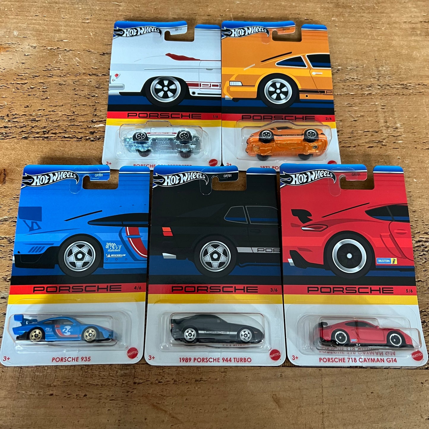 Hot Wheels Porsche Series Set Of 5