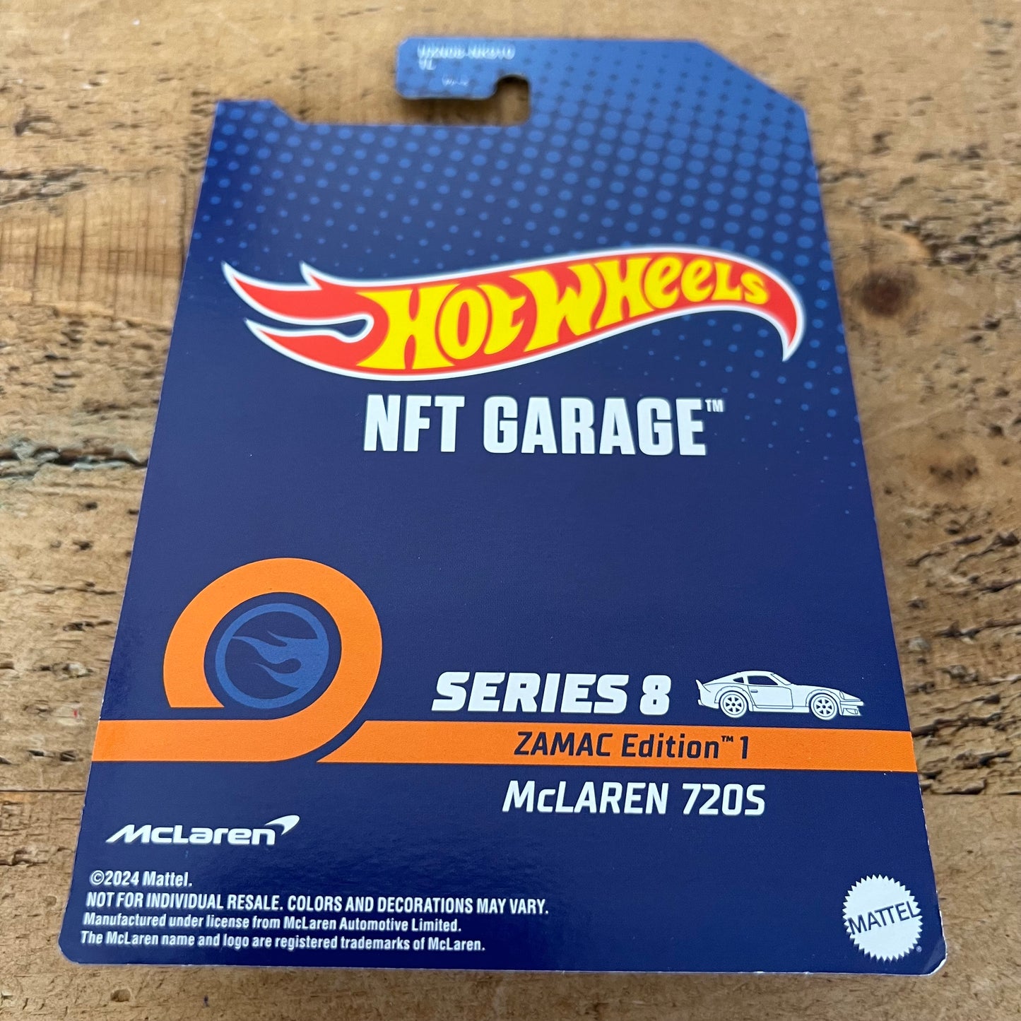 Hot Wheels NFT Garage Zamac Edition McLaren 720S