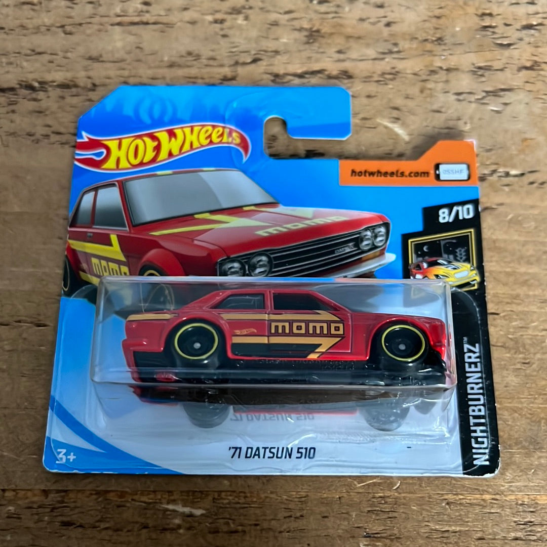 Hot Wheels Mainline 71 Datsun 510 Bad Card