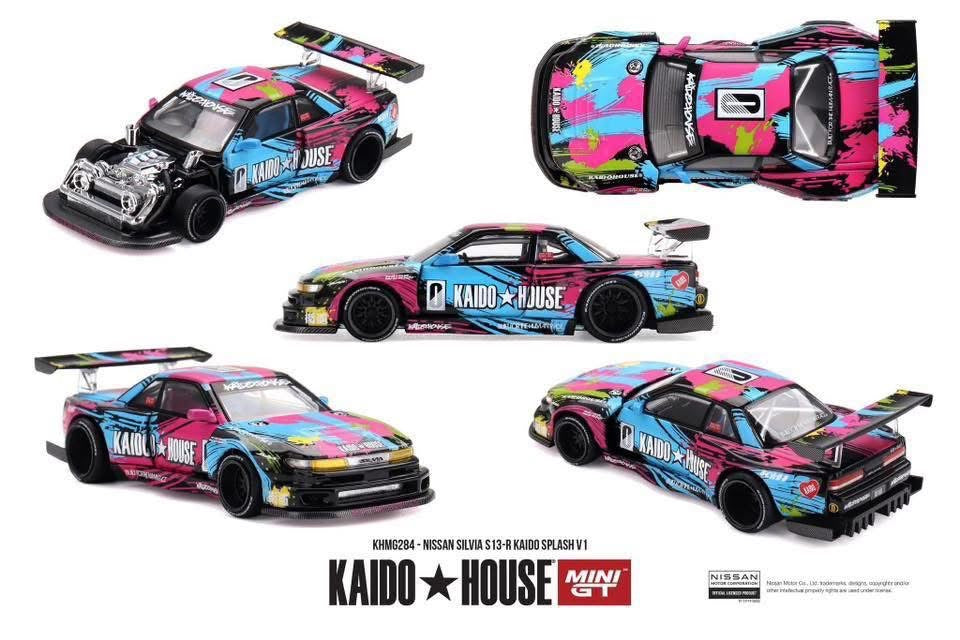 Mini GT x Kaido House Nissan Silvia S13 R Kaido Splash V1 #284