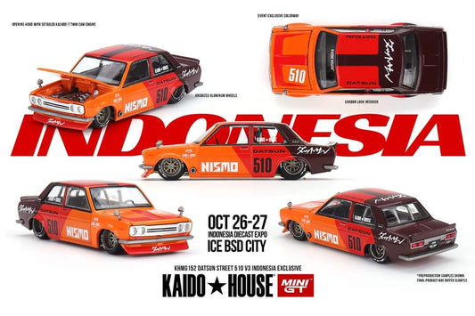 Mini GT x Kaido House Datsun 510 Street Racing V3 Indonesia Exclusive #152