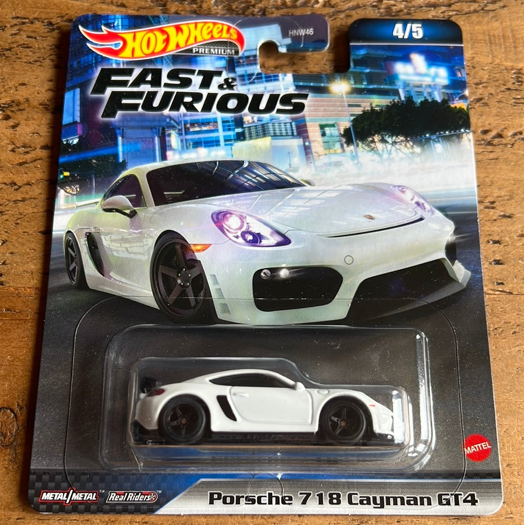 Hot Wheels Premium Fast & Furious Porsche 718 Cayman GT4