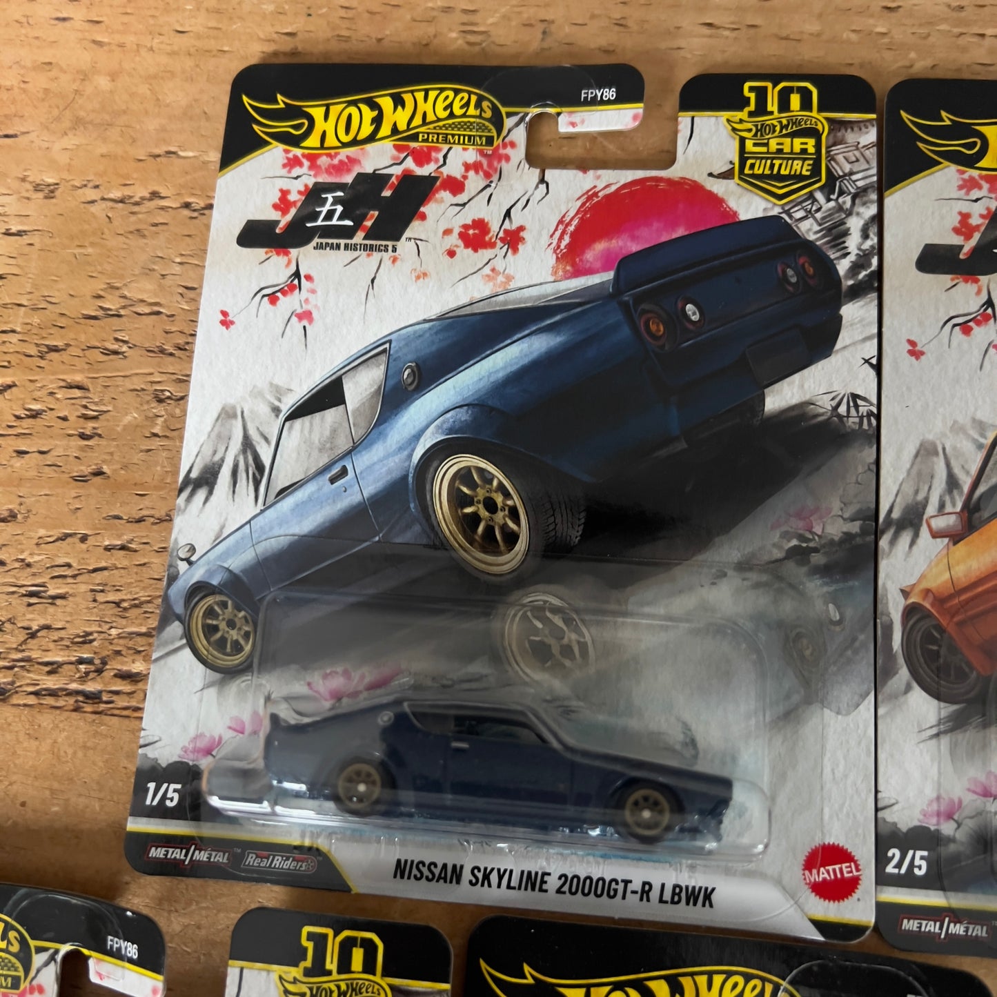 Hot Wheels Premium Japan Historics 5 Full Set Of 5