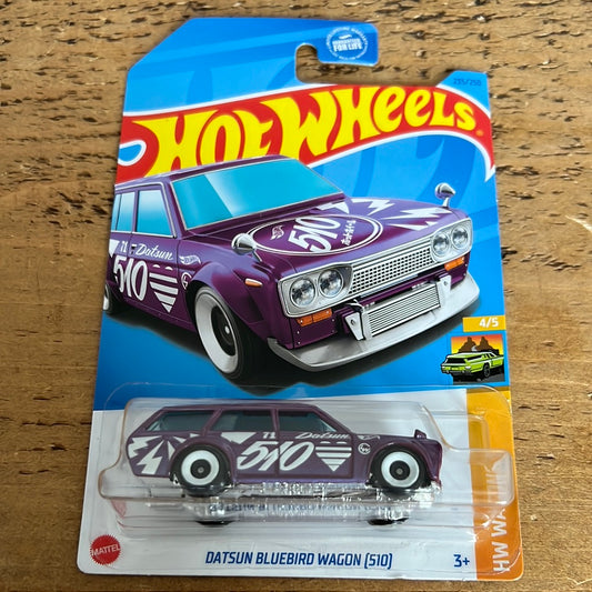 Hot Wheels Mainline US Card Datsun Bluebird 510 Wagon