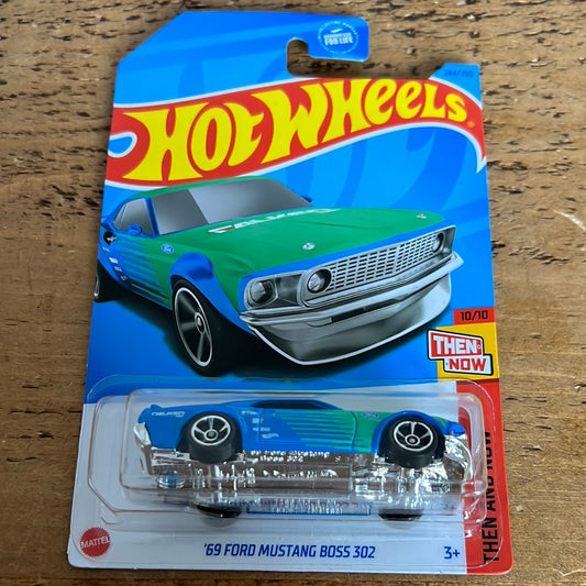 Hot Wheels Mainline US Card 69 Ford Mustang Boss 302 Falken