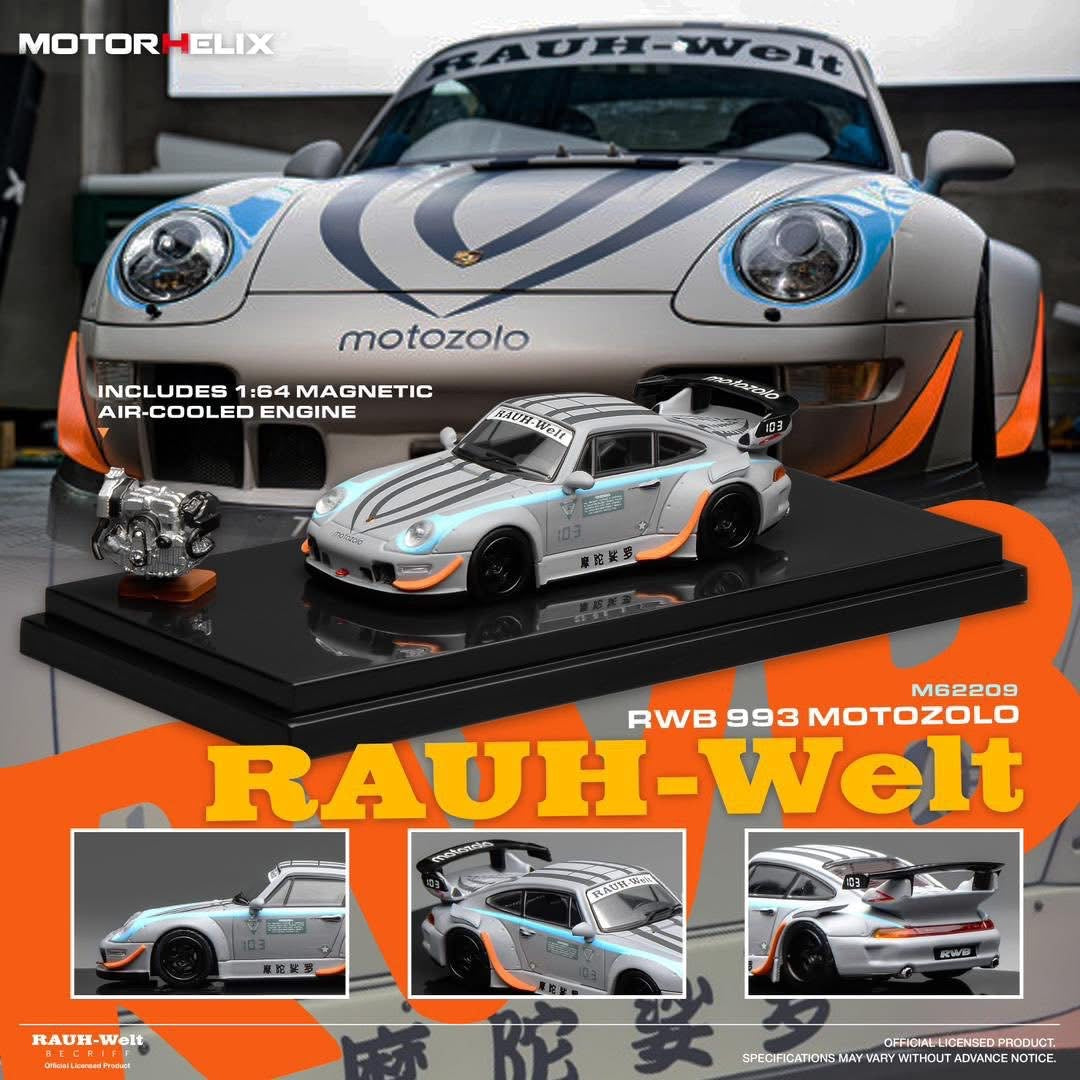 Motorhelix Porsche 993 RWB Motozolo With Engine