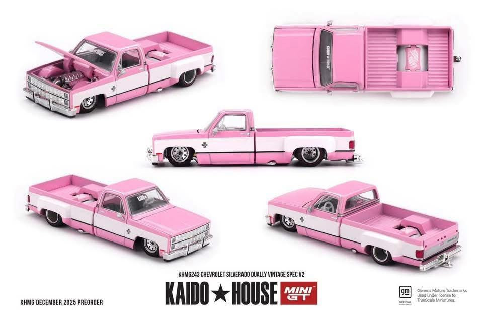 Mini GT x Kaido House Chevrolet Silverado Dually Vintage Spec V2 #243