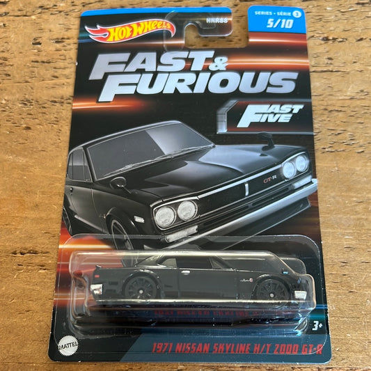 Hot Wheels Mainline Fast & Furious 1971 Nissan Skyline HT 2000 GTR