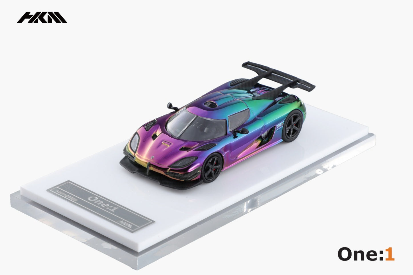 HKM Model Koenigsegg Agera One:1 Electroplated Green Purple