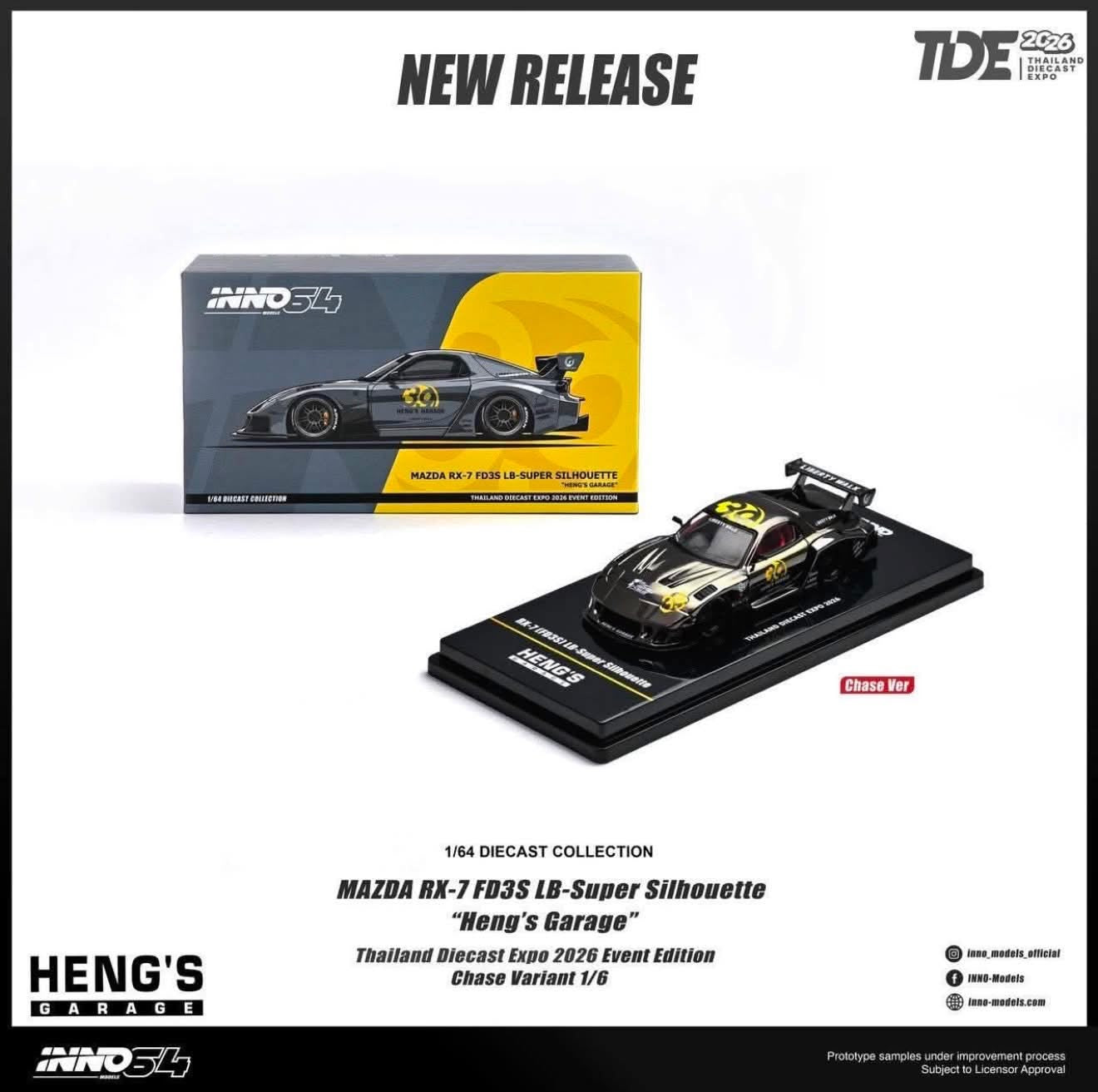 Inno64 TDE Event Exclusive Mazda RX7 FD3S LB Super Silhouette Hengs Garage