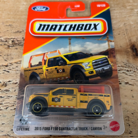 Matchbox 2015 Ford F150 Contractor Truck