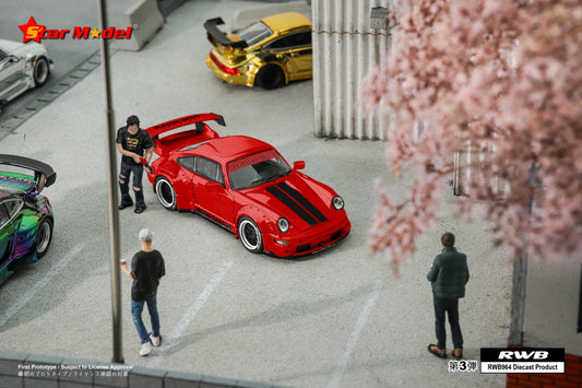 Star Model Porsche 964 RWB Red