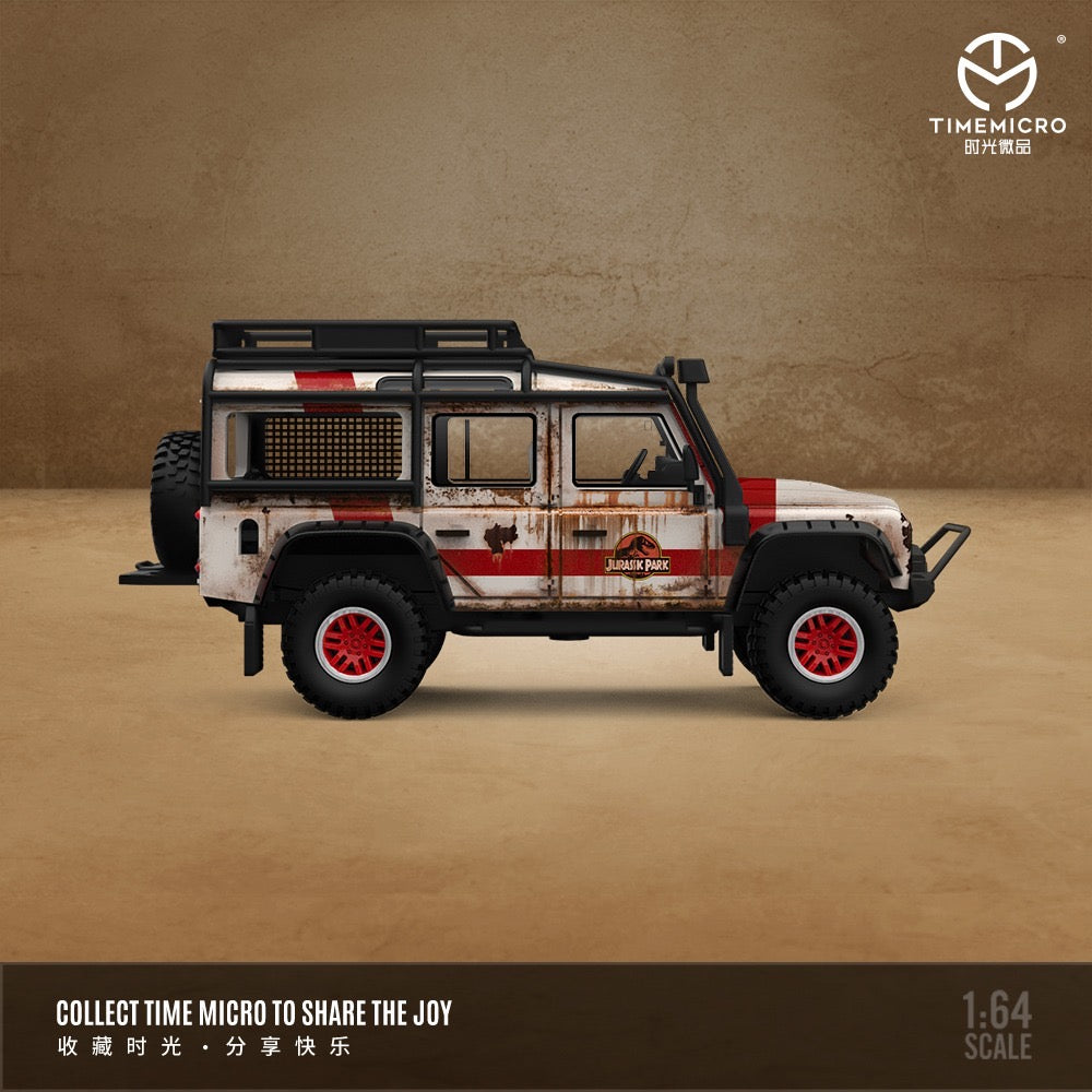 Time Micro Jurassic Park Land Rover Defender Rusty