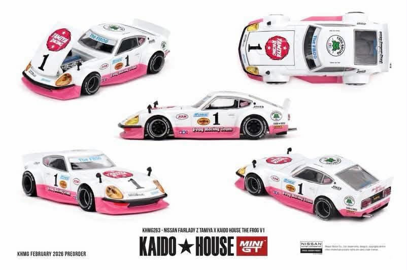 Mini GT x Kaido House Nissan Fairlady Z Tamiya The Frog #263
