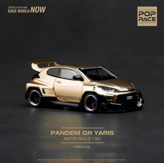 Pop Race Pandem Toyota GT Yaris Matte Gold