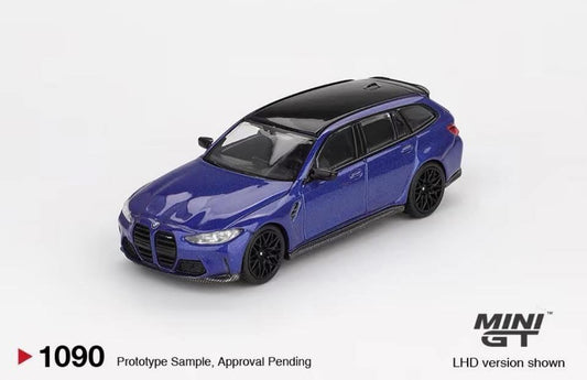 Mini GT BMW M3 Competition Touring Portimao Blue Metallic #1090