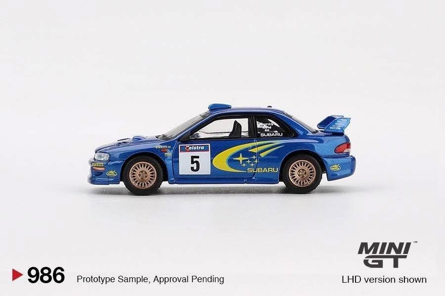 Mini GT Subaru Impreza WRC99 1999 Rally Australia Winner #986