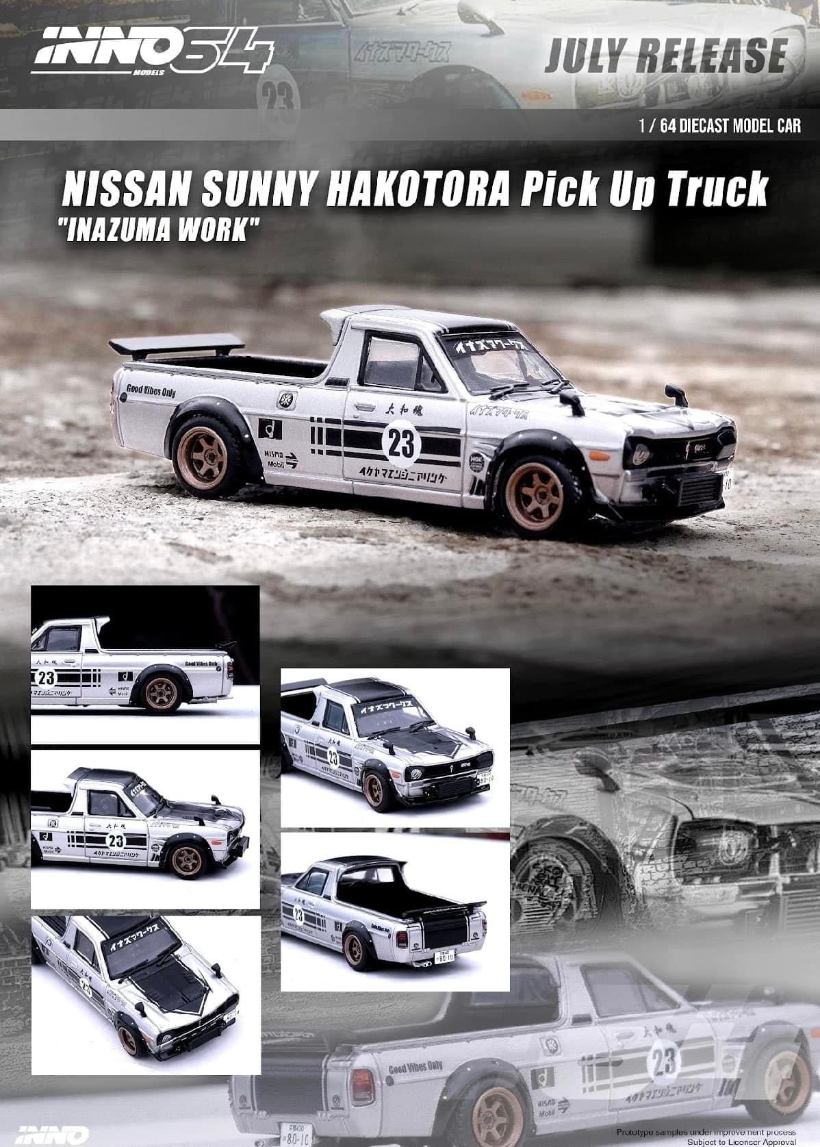 Inno64 Nissan Sunny Hakotora Pick Up Truck