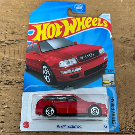 Hot Wheels Mainline US Card 94 Audi Avant RS2