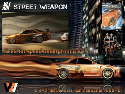 Street Weapon Need For Speed Underground Nissan Skyline R34 GTR
