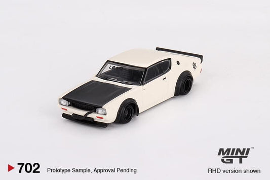 Mini GT Nissan Skyline Kenmeri Liberty Walk White #702