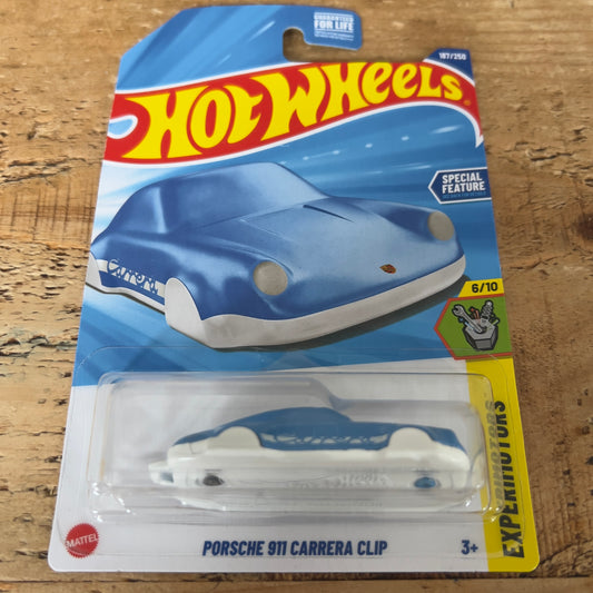 Hot Wheels Mainline US Card Porsche 911 Carrera Clip Keyring