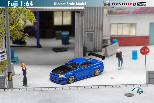 Fuji Model Nissan Skyline R34 GTR Bayside Blue