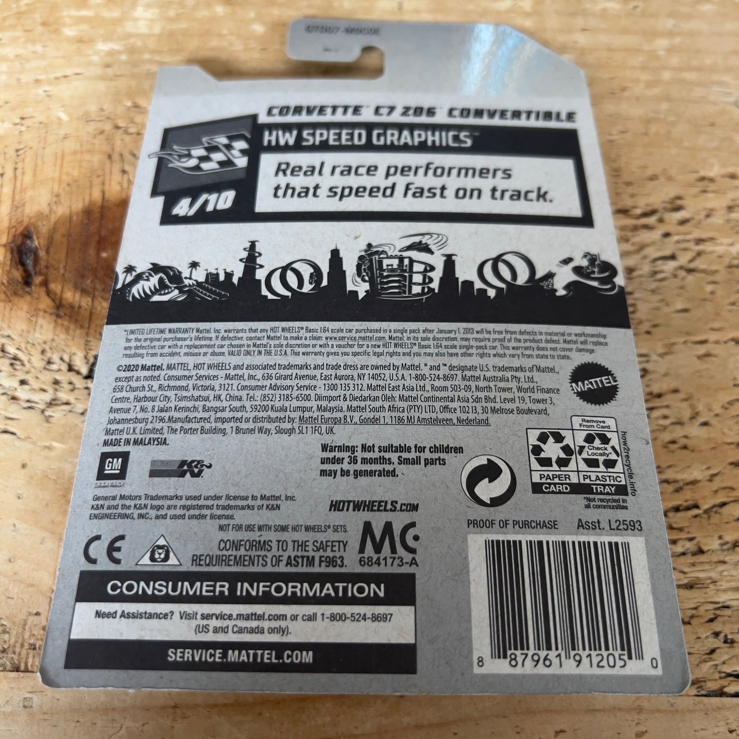 Hot Wheels Super Treasure Hunt Factory Sealed Corvette C7 Z06 Corvette