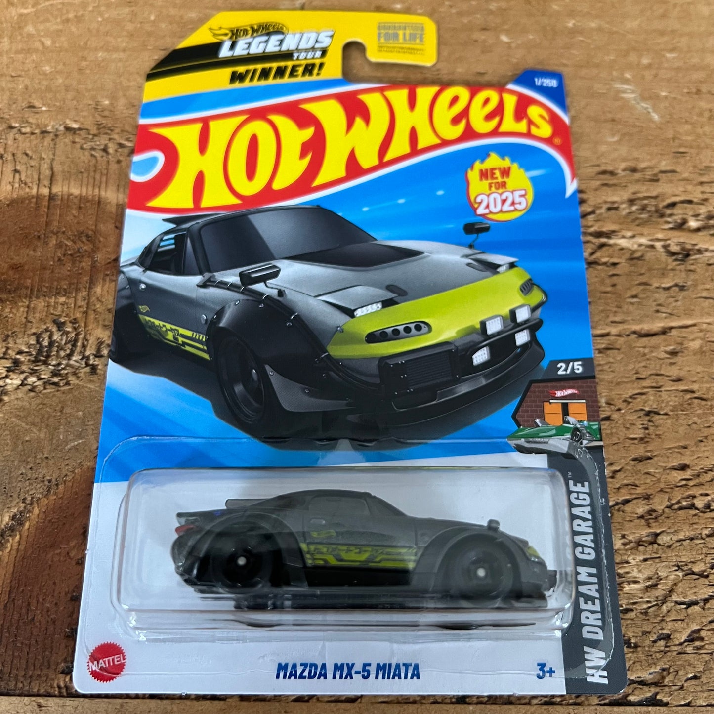 Hot Wheels Mainline US Card Mazda MX5 Miata