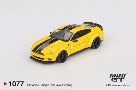 Mini GT LB Works Ford Mustang Triple Yellow #1077