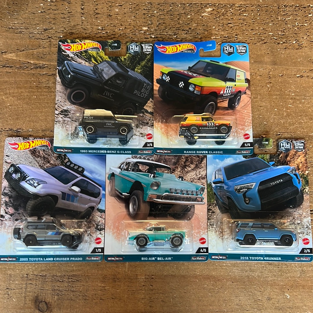 Hot Wheels Premium Off Road Full Set Of 5