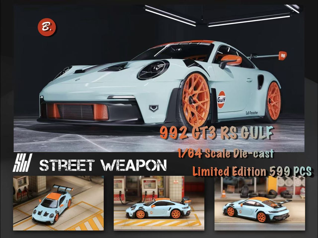 Street Warrior Gulf Porsche 992 GT3 RS
