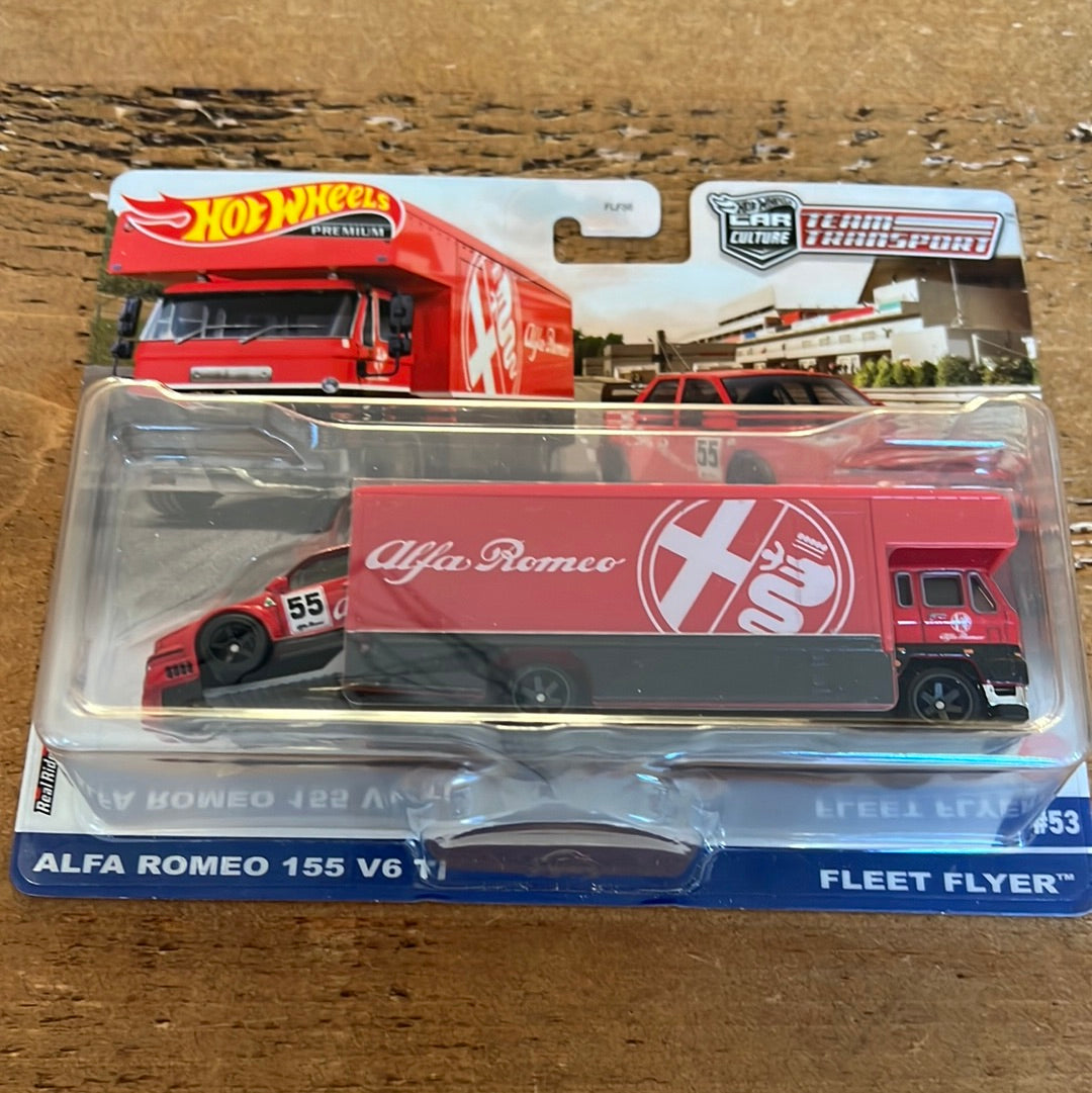 Hot Wheels Team Transport Alfa Romeo 155 V6 Ti Fleet Flyer