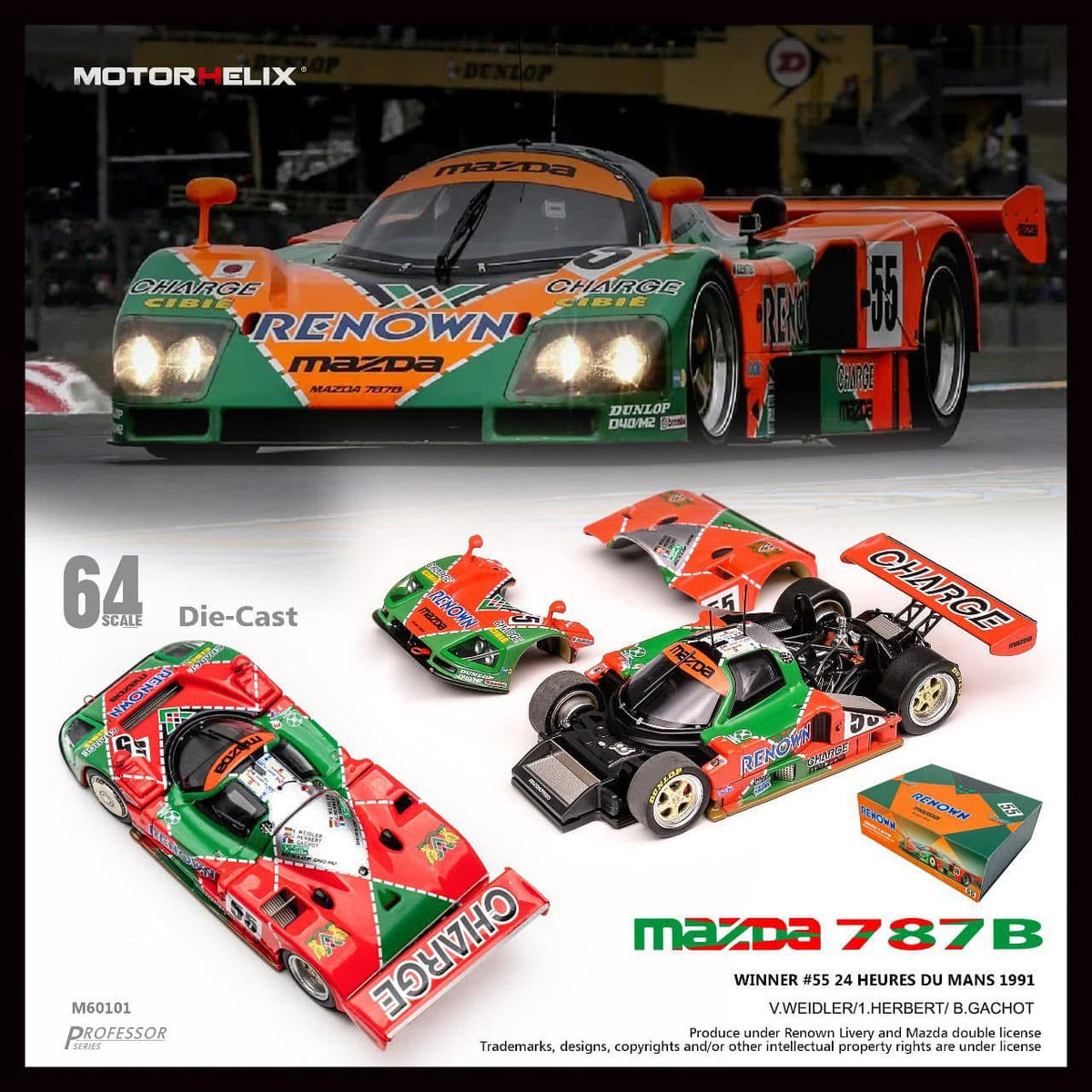 Motorhelix Mazda 787b Renown