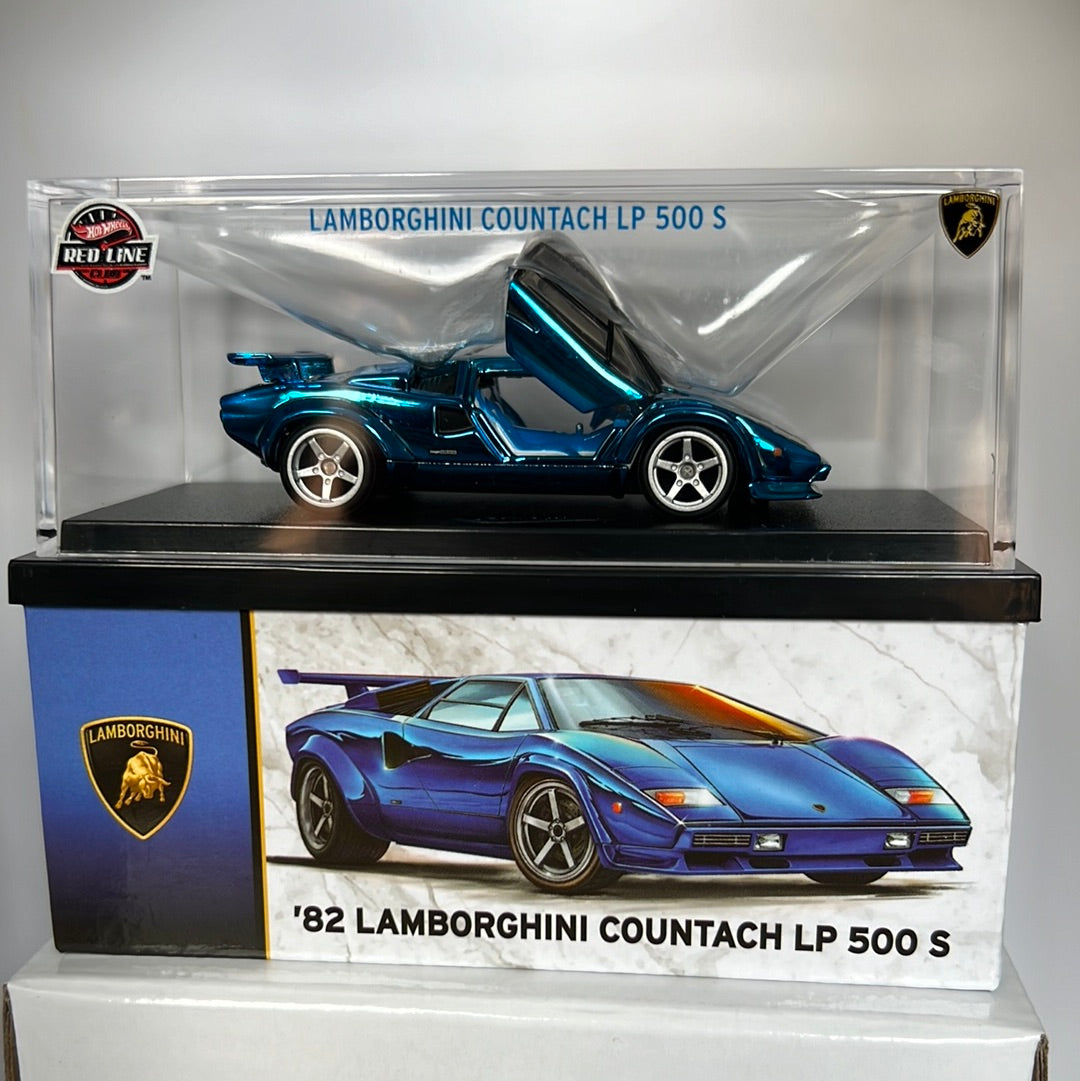 Hot Wheels RLC 82’ Lamborghini Countach LP500 S Acrylic Blue