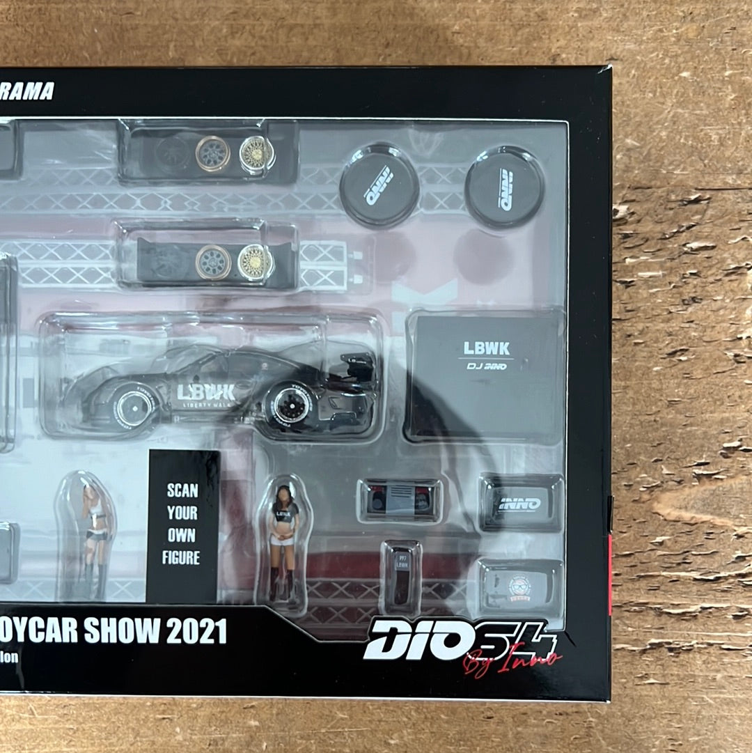Inno64 Dio64 Hong Kong Toycar Show 2021 LBWK Porsche 997 & Diorama Set